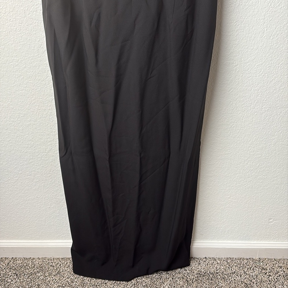 Vintage Gianni Versace Elegant Black Sleeveless Maxi Dress - Picture 2 of 8